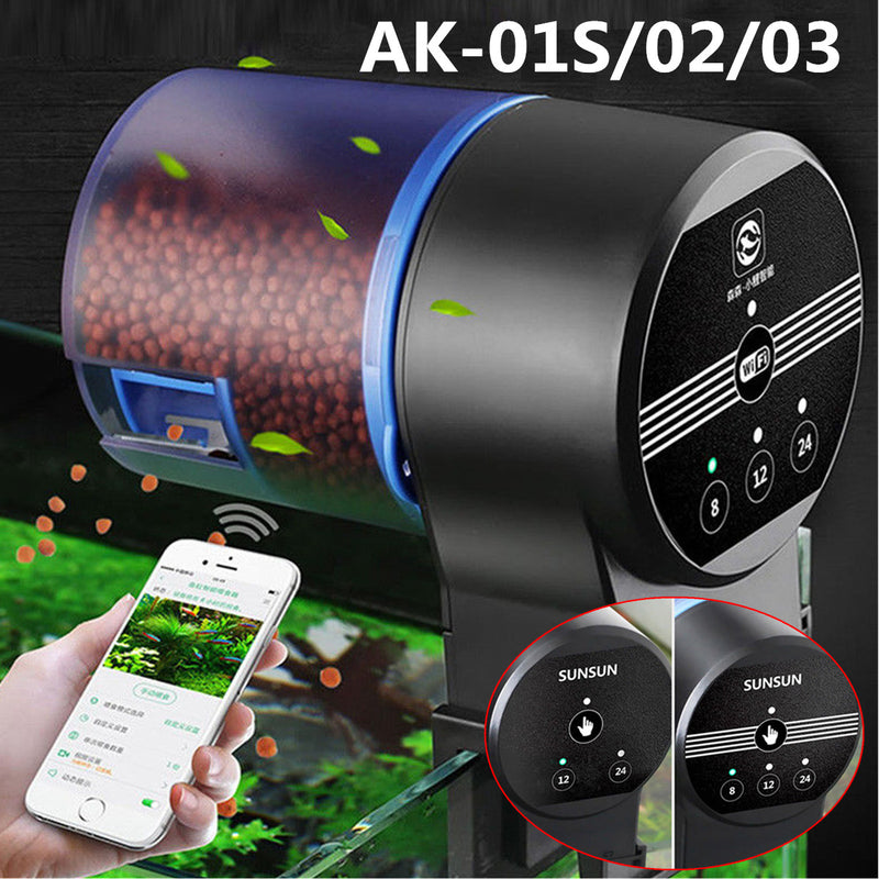 Sunsun AK-01S/02/03 Aquarium Automatic Fish Feeder Timing Control Auto Food Dispenser