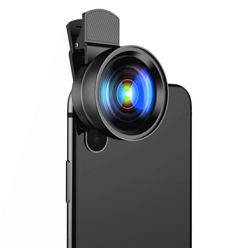 Bakeey Portable 2 in 1 Universal Clip Phone Lens HD 0.45X Wide Angle With Macro Camera Lens for Cell Phones