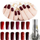 12 Colors Red Diamond Hybrid DIY UV Gel Nail Art Polish Long-lasting Soak Off LED Manicure Tools