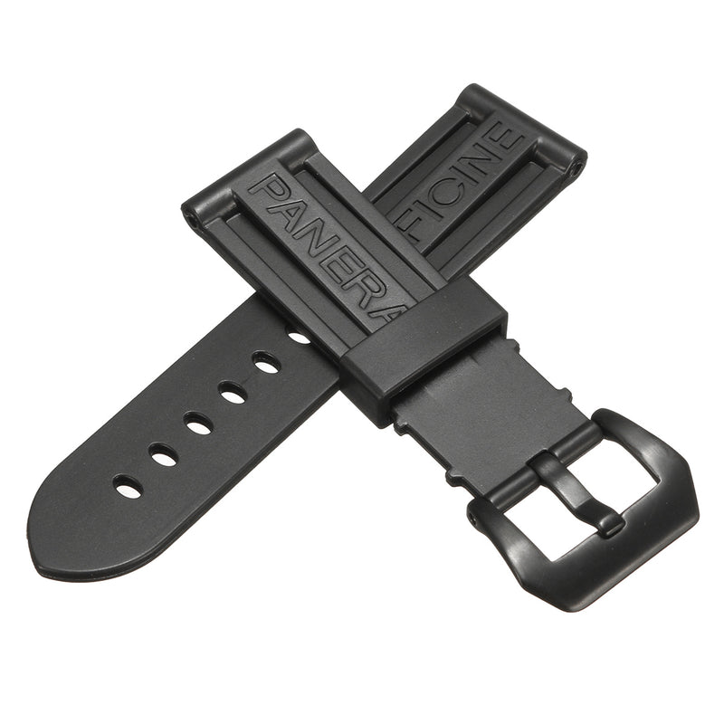 Bakeey 24mm Wristwatch Strap Silicon Rubber Diving Watch Band for PANERAI