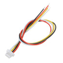 Excellway 20Pcs Mini Micro JST 1.0mm SH 4-Pin Connector Plug With Wires Cables 350mm