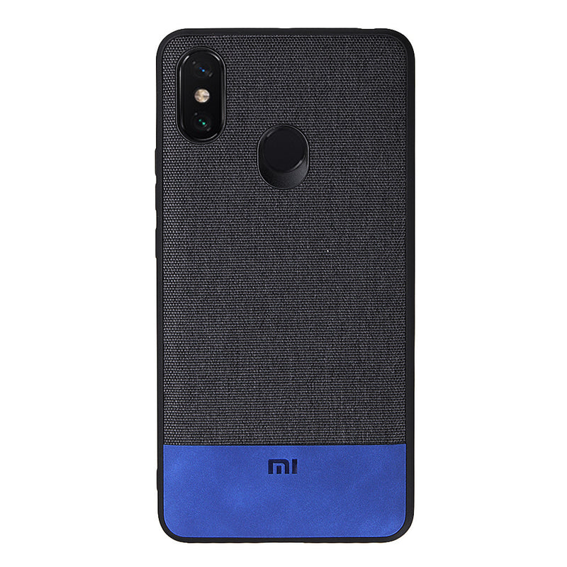 Bakeey Luxury Fabric Splice Soft Edge Shockproof Protective Case For Xiaomi Mi Max 3
