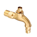 G1/2 Kitchen Bathroom Sink Faucet Single Handle Washing Machine Water Tap With Lock Key Copper Outdoor Anti-theft