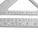 7 Inch Aluminum Alloy Metric Triangle Angle Ruler Woodworking Square Layout Tool