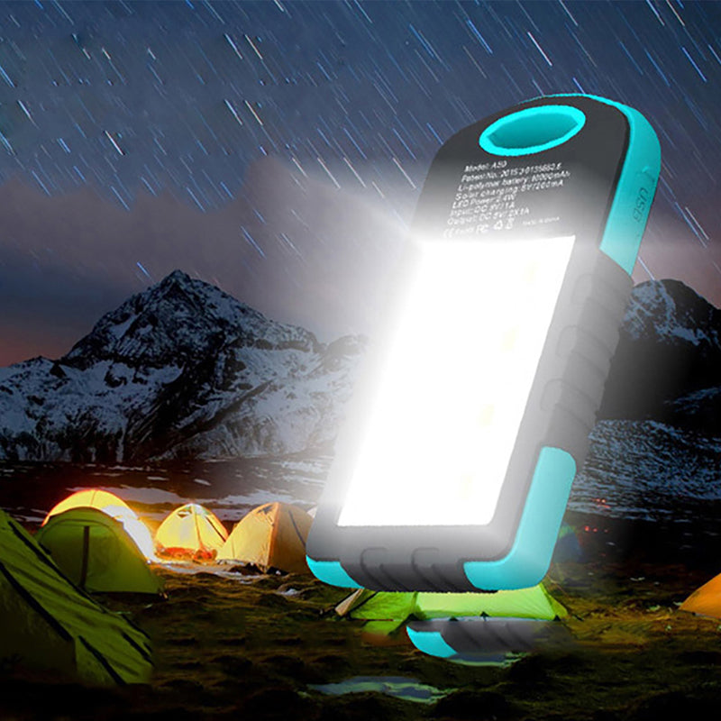 XANES SP2 Solar Charging Power Bank Phone Charger & Camping Tent Work Light Outdoor Flashlight