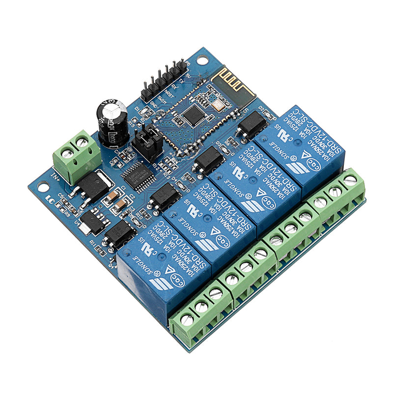 DC12V 4-Channel Android Mobile bluetooth Relay Module