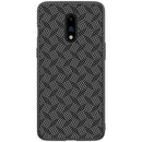 NILLKIN Synthetic Fiber Plaid Anti-fingerprint Anti-Scratch Protective Case for OnePlus 7