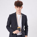 Xaiomi VLLICON ID Credit Card Holder Card Storage Bag Work Permit Leather Card Bag With Lanyard