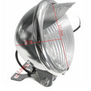 Chrome Shiny Round Motorcycle Motor Bike Autocycle Headlight 12V