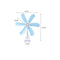 10W 6 Blade Mini Small Ceiling Fan Cooler Clip-on Hanging Stand Portable Home
