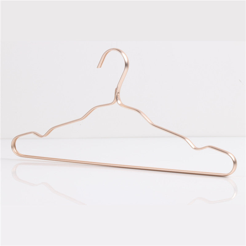 Cloth Hanger Durable Antideformation Aluminium Alloy Closet Adult Skirt Dress Clothing Towel Storage Rack Space Saver