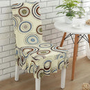 KCASA WX-PP5 Elegant Flower Elastic Stretch Chair Seat Cover With Skirt Hem Dining Room Home Wedding