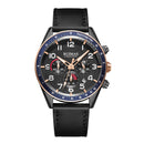 RUIMAS 574 Sport Men Watch 3ATM Waterproof Luminous Display Leather Strap Quartz Watch