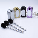 Bathroom Toilet Brush Set Wall-Mounted Brush Long Handle Stianless Steel Cleaning Brushes Holder