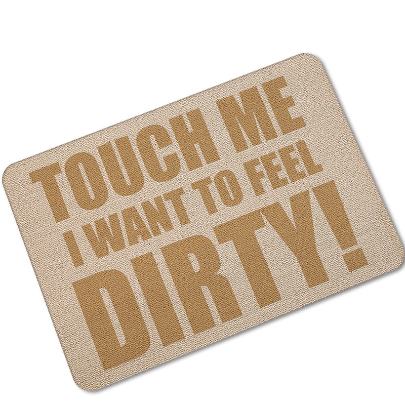 KCASA KC-M5 40x60cm Creative Letter Mat Entrance Door Mats Trap Printed Non-slip Floor Carpet