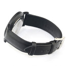 TOMORO TM0818 Fashion Leather Strap Large Dial Blue Pointer Ultra-thin Men Watch Quartz Watch