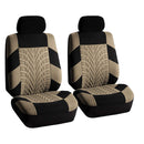 Premium Car Seat Cover Knitted Fabric Mesh Composite 9 Piece Set