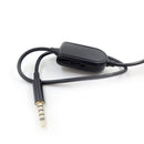Gaming Headset Earphone Cable for Logitech Astro A10 A40 A50 A30 Smartphone Audio Cable Cord Inline Mute Volume Control Cables