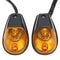 Carbon Turn Signals Flush Mount Light For Kawasaki/Ymaha/Honda/Suzuki/Sportbikes