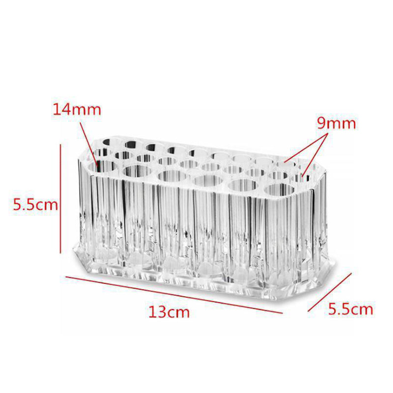 Acrylic 26-hole eyebrow pencil pencil ballpoint pen eyeliner display stand multifunctional display storage box Desktop Organizer