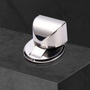 Solid Heavy Duty Zinc Alloy Magnetic Door Stopper Hidden Floor Mount Door Catch Free Punching Door Holder w/ 3M Sticker