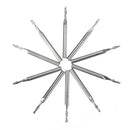 Drillpro 10pcs 3.175mm Shank 2 Flutes End Mills Spiral CNC Router Bit Engraving Milling Cutter
