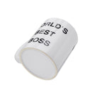WORLD'S BEST BOSS" Cup Funny Coffee Mug Mugs Cup Gift Present Office Coffee Soup Tea Cup Gift