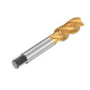 Drillpro 1/2-3/4 Imperial Spiral Flute Hand Tap HSS Titanium Coated Machine Screw Plug Tap Drill