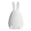Rabbit LED Night Light Silicone Pat Control Multicolor for Children Baby Nursery Breathing Moon Lamp