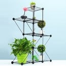 66*22*86 cm Balcony Metal Flower Plant Standing Rack Foldable Corner Shelf Display Save Kitchen Storage Organizer Holders