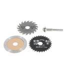Drillpro 4Pcs HSS Circular Saw Blade Set 54.8mm Cutting Disc with 6mm Shank Rod For Rotary Tool Electric Drill