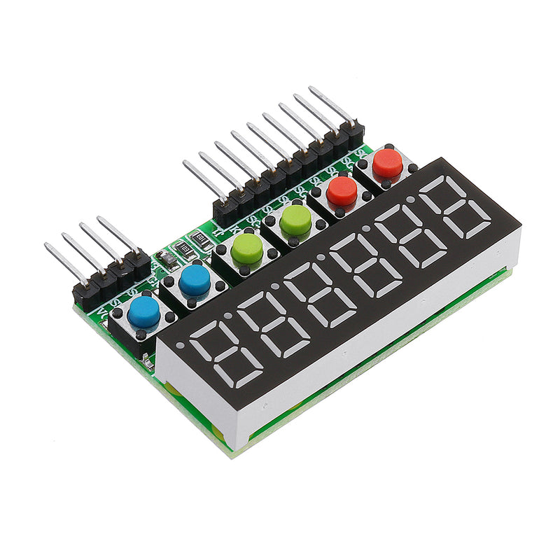 3pcs TM1637 6-Bits Tube LED Display Key Scan Module DC 3.3V To 5V Digital IIC Interface