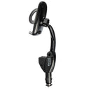 360 In Car Charger Holder Mount 2 USB Cradle for iPhone 6 Plus 5 Samsung Galaxy
