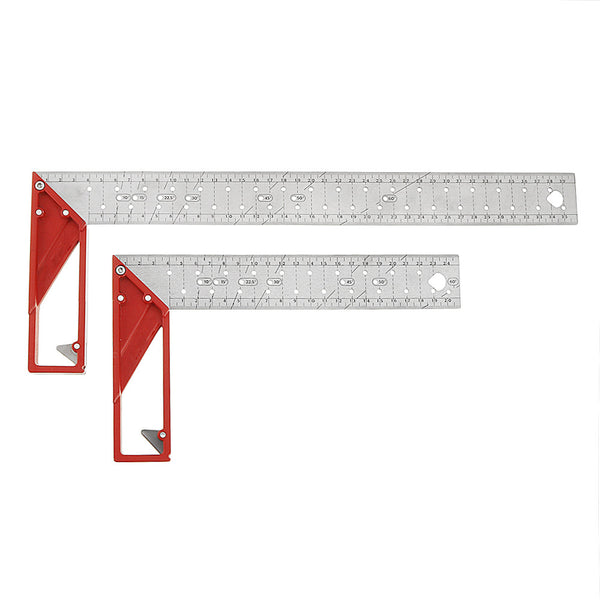 25-45cm Stainless Steel Precision Woodworking Square 90 Degree Angle Ruler Metric