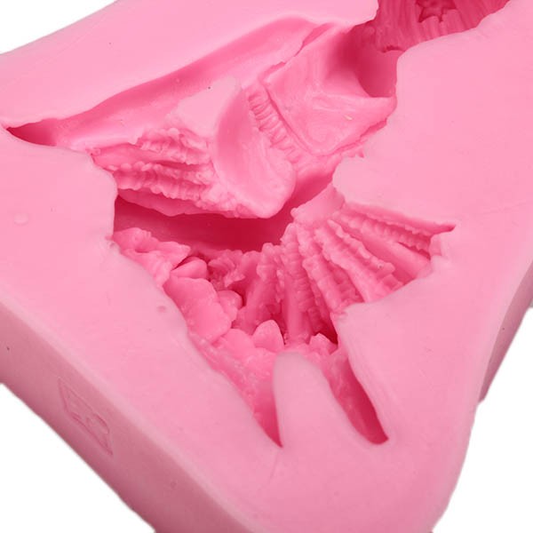 KCASA3D Ballet Girl Silicone Fondant Mold Chocolate Soap Mould Sugarcraft