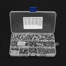 Suleve MXSH3 440Pcs M3/M4/M5 Stainless Steel Button Head Hex Socket Cap Screws Bolts Nuts Assortment Kit