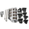 Chrome Motorcycle Front&Rear Footrest Pegs Pedals For Harley Davidson