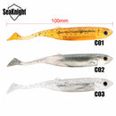 SeaKnight SL004 4pcs/bag 6g 100mm/3.9in T-Tail Soft Fishing Lure Bass Fishing Carp Bait