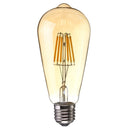 E27 6W Dimmable Warm White ST64 LED COB Vintage Retro Filament Edison Light Bulb AC220V