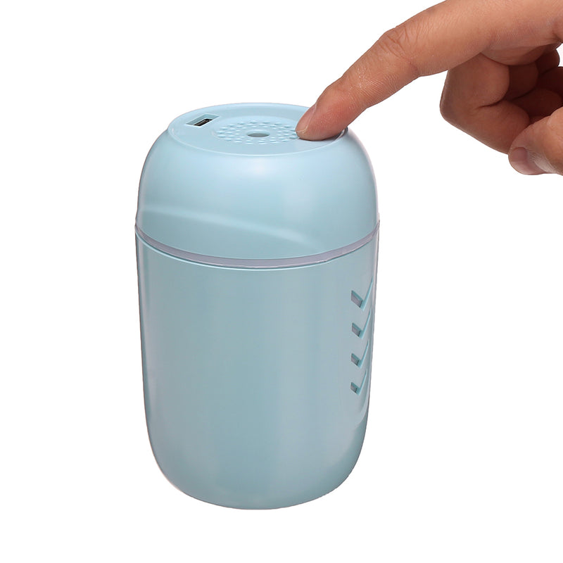 3 In1 Mini Air Humidifier Steam Aroma w/ USB Fan LED Light Purifier Diffuser