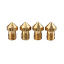 UM3 M6 Brass Heating Block + 0.25/0.4/0.6/0.8mm Nozzle + Cleaning Needle Kit for 3D Printer