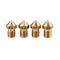 UM3 M6 Brass Heating Block + 0.25/0.4/0.6/0.8mm Nozzle + Cleaning Needle Kit for 3D Printer