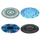 KALOAD Round Soft Yoga Mats Rugs Flood Bath Mat Sports Exercise Fitness Meditation Non-slip Carpet