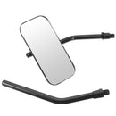 Motorcycle Classic Retro Square Rear View Mirrors For Harley Thruxton Bonneville