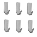 5Pcs Stainless Steel Self Adhesive Home Bathroom Hooks Towel Robe Coat Towel Keys Bags Wall Hanger
