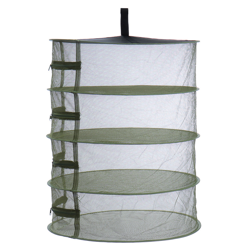 ZANLURE Large 4 Tier Shelf Hydroponic Hanging Growing Herb Dry Rack Drying Net 3yue Fishing Net