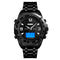 SKMEI 1504 Multifunctional Luminous EL Light Calendar 3ATM Business Men Watch Dual Display Digital Watch