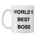WORLD'S BEST BOSS" Cup Funny Coffee Mug Mugs Cup Gift Present Office Coffee Soup Tea Cup Gift