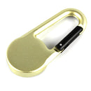 Two Colors Metal Carabiner Compass Outdoor Navigation Compass