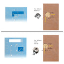 Drillpro 2 In 1 45/90 Degree Multifuction Aluminium Alloy Angle Ruler 20-35mm Woodworking Mounting Hinge Jig